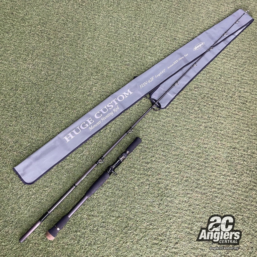 Huge Custom H3N-62F XXX Heavy (USED, 9/10) with rod bag/sleeve
