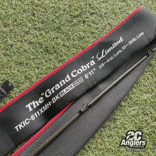 Inspirare Kaleido The Grand Cobra Limited Black Series TKIC-611XMH-BK 10-30lb (USED, 9/10) with rod bag/sleeve
