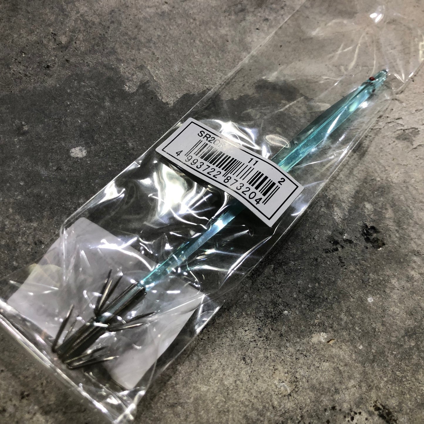 Hayabusa Pikaichi Stick Switch Dot Squid Lure - 11cm (4.3") Single With 5 Hooks For Boat Fishing