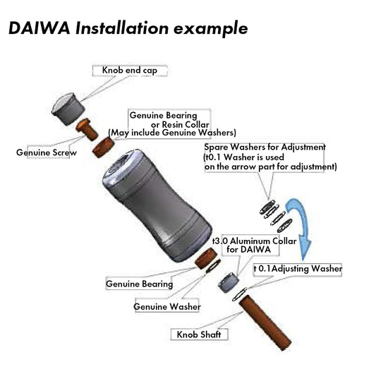 Aluminum Knob Collar Φ6×t1.0 3mm A6063